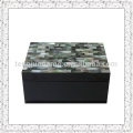 Handmade Tobacco Storage Box with Shell Mosaic